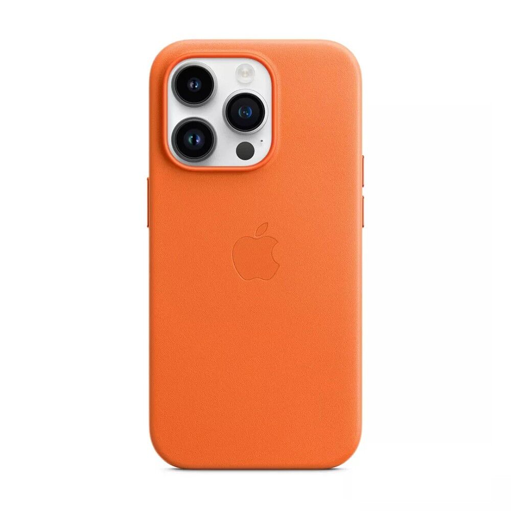 Apple iPhone 14 Leather Case with MagSafe 2 phone