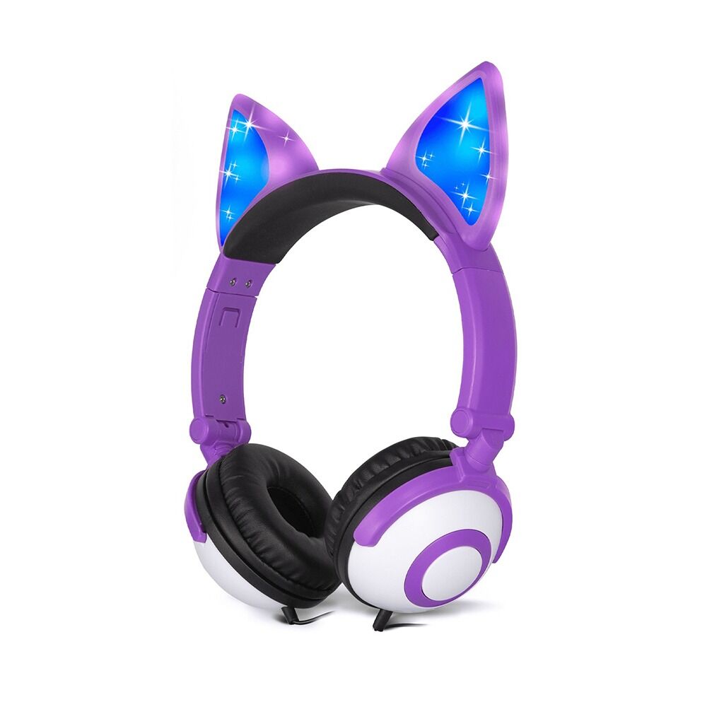 Cat Ear Headphones with LED for Girls 1 headphone