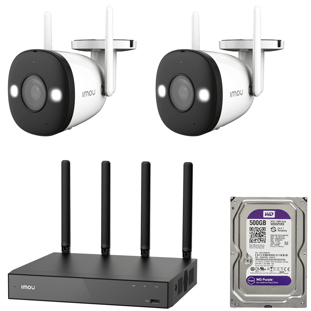 IMOU Bullet 2E 3MP 2 Cameras Wireless 10ch NVR CCTV Package Sri Lanka 1 IMOU Bullet 2E 3MP 2 Cameras Wireless 10ch NVR CCTV Package Sri Lanka